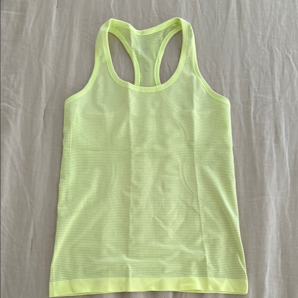 Lululemon Women's Neon Yellow Tank Top